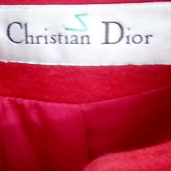 Christian Dior beautiful red long coat - Picture 4 of 6